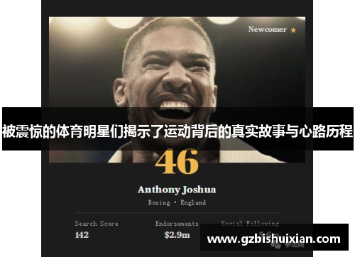 被震惊的体育明星们揭示了运动背后的真实故事与心路历程